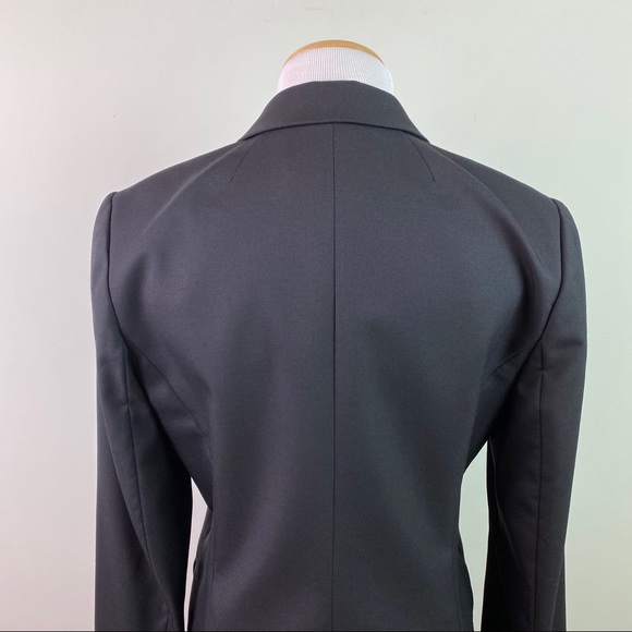 J. Crew School Boy Blazer Black Wool Size 8 - Picture 6 of 8